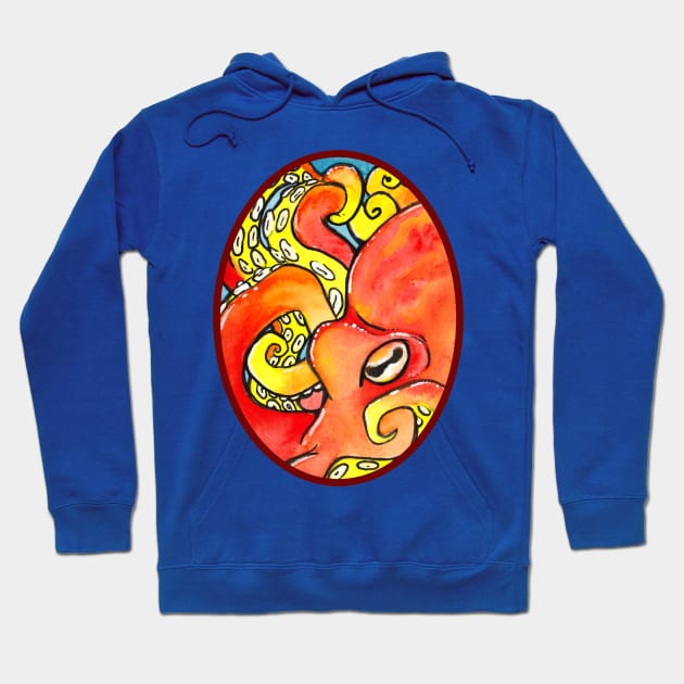 Bright Octopus Hoodie by TaksArt